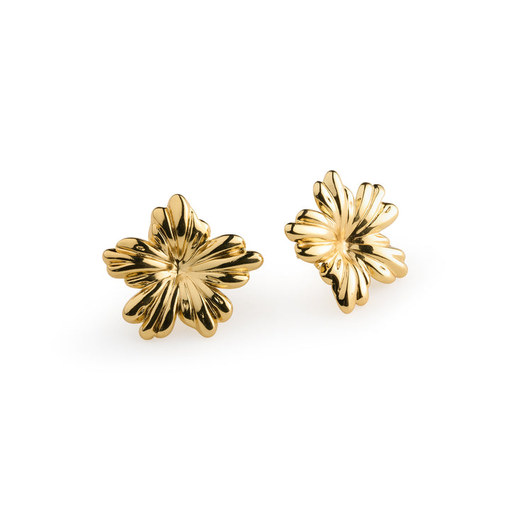 Mabel - Studs Örhängen Blomma Rostfritt Stål
