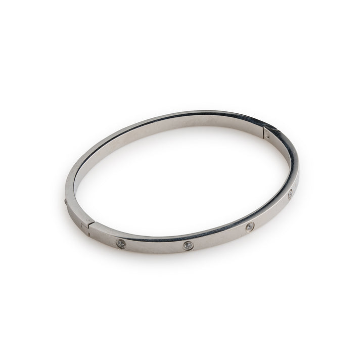 Fiona - Bangle Armband Kristall Rostfritt Stål