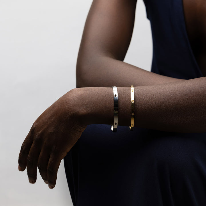 Leia - Bangle Armband Stjärnor Rostfritt Stål