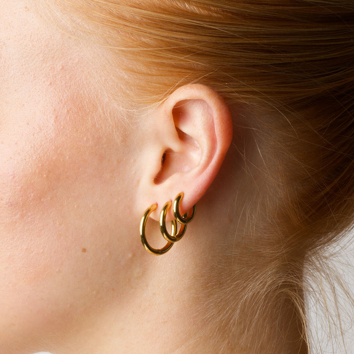 Hollie - Hoops Örhängen 13mm Rostfritt stål