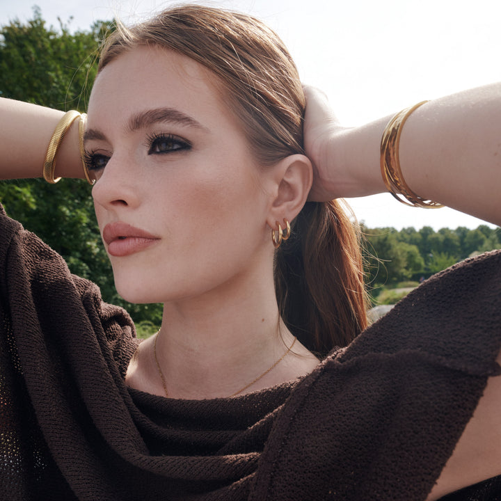 Hollie - Hoops Örhängen 17mm Rostfritt stål