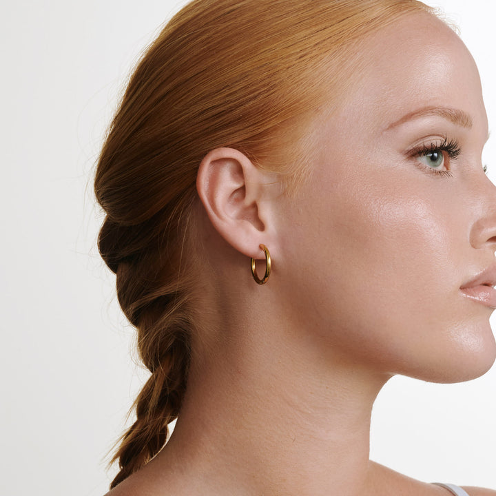 Hollie - Örhängen med ring 21mm Rostfritt stål