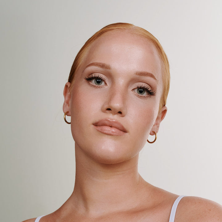 Hollie - Örhängen med ring 21mm Rostfritt stål