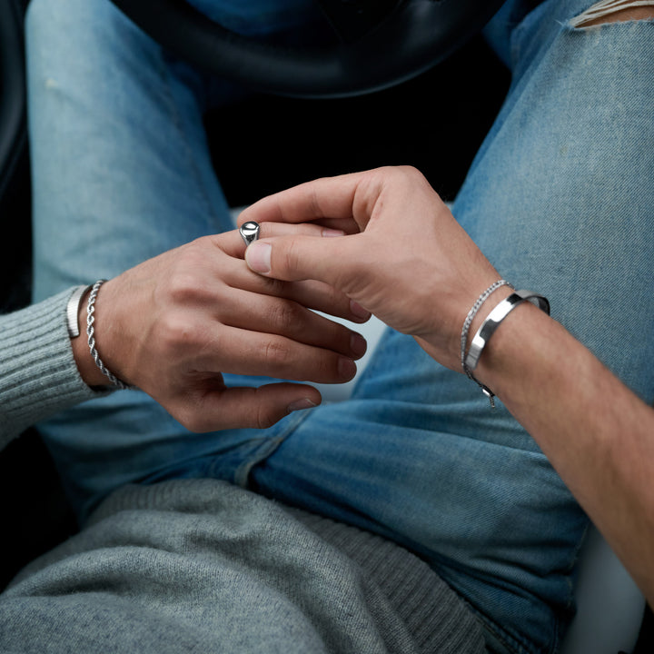 Tristan - Sleek Bangle Armband Rostfritt Stål