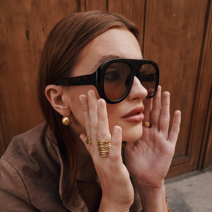 Selena - Chunky Studs Örhängen Rostfritt Stål