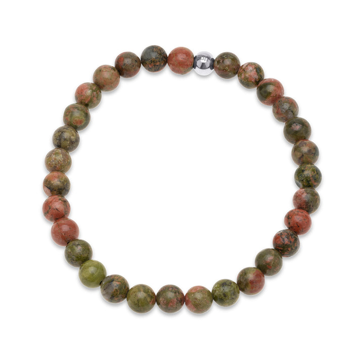 Erik - Armband Stenkulor Rostfritt Stål