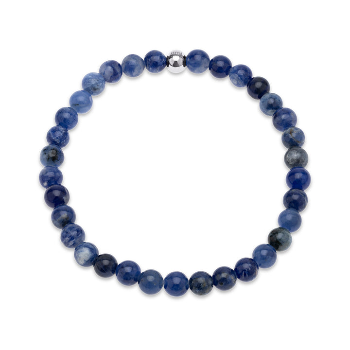 Erik - Armband Stenkulor Rostfritt Stål