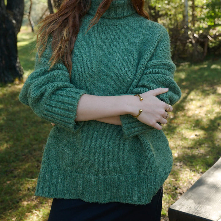 Petra - Öppen Bangle Armband Rostfritt Stål