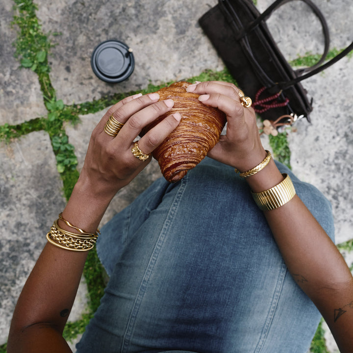 Ruth - Chunky Kedjearmband Rostfritt Stål