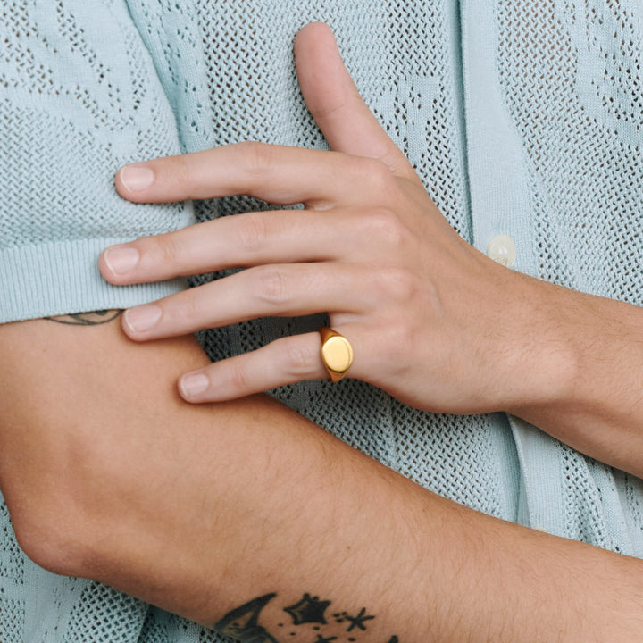 Ian - Signetring Rostfritt Stål