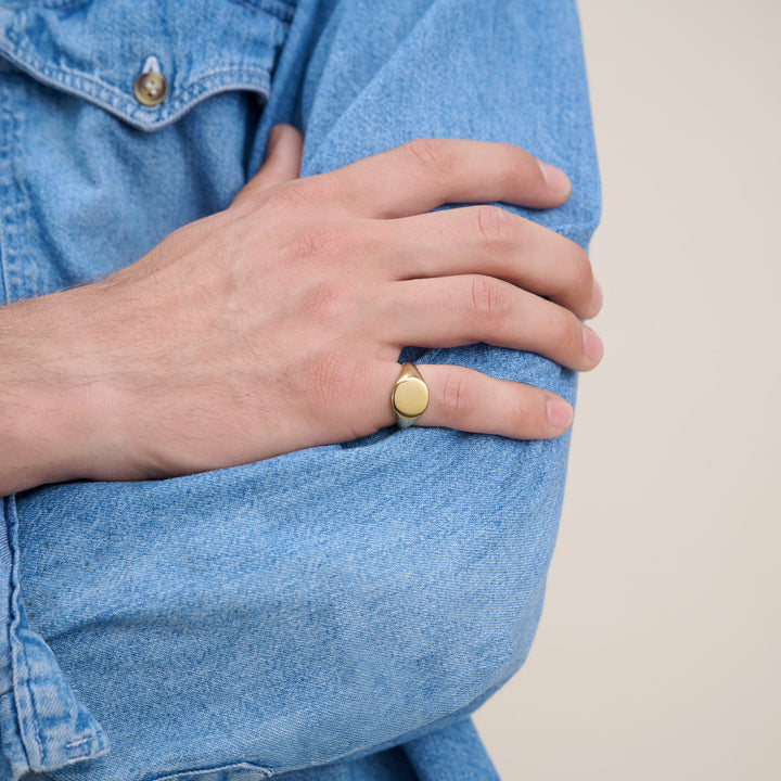 Ian - Signetring Rostfritt Stål