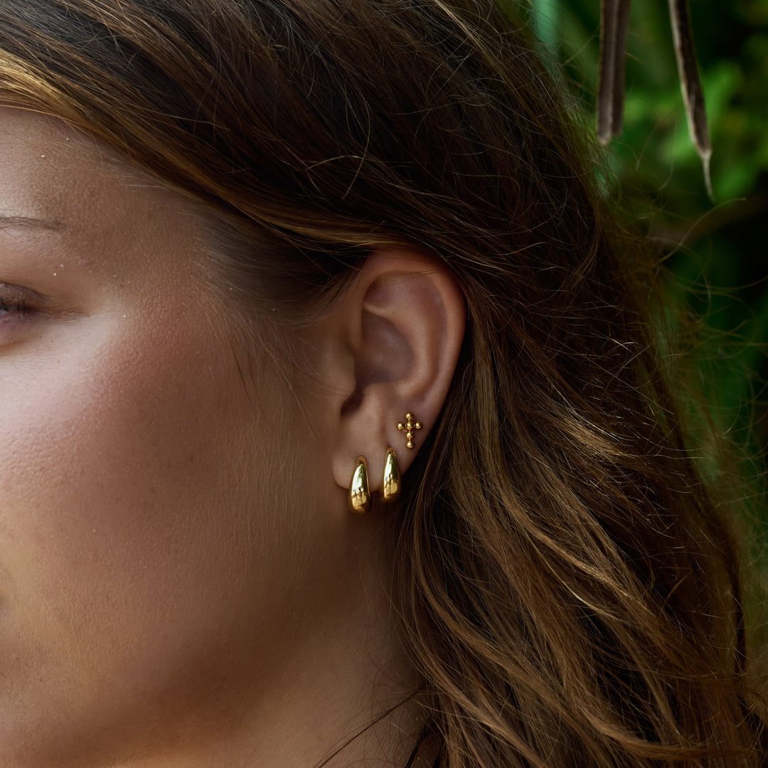 Hedvig - Klassiska Breda Hoops Örhängen Rostfritt Stål