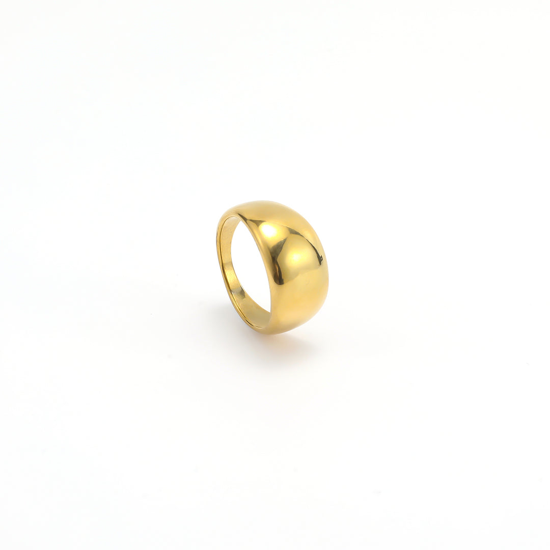 Venus - Välvd Dome Ring Chunky Rostrfritt Stål