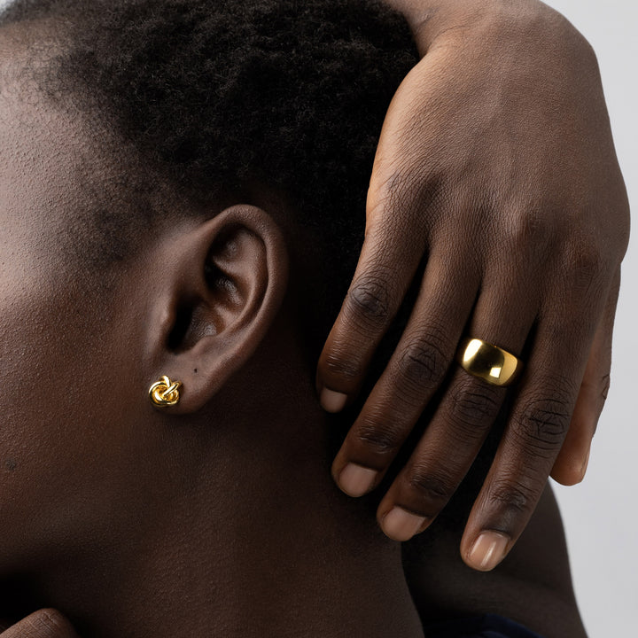Venus - Välvd Dome Ring Chunky Rostrfritt Stål