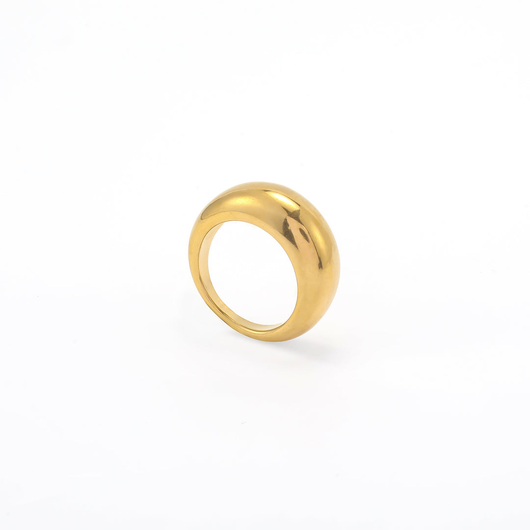 Andie - Kupolformad Chunky Ring Rostfritt Stål