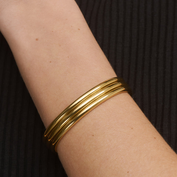 Elvira - Trippel Bangle Armband Rostfritt Stål