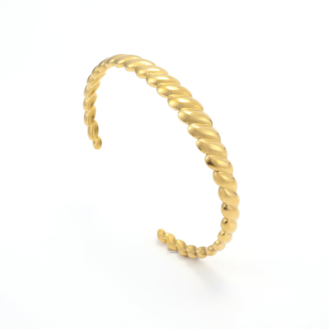 Isabel - Croissant Bangle Armband Rostfritt Stål
