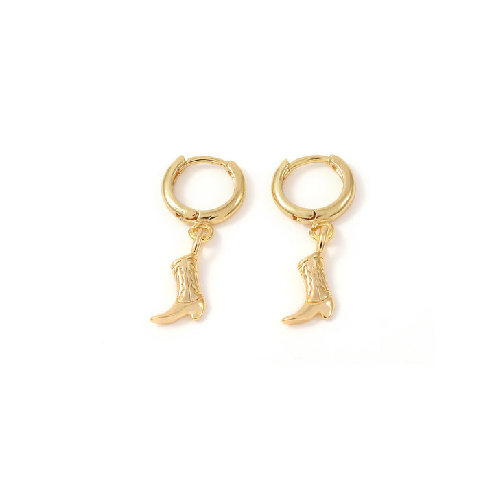 Wendy - Cowboy Boot Hoops Örhängen