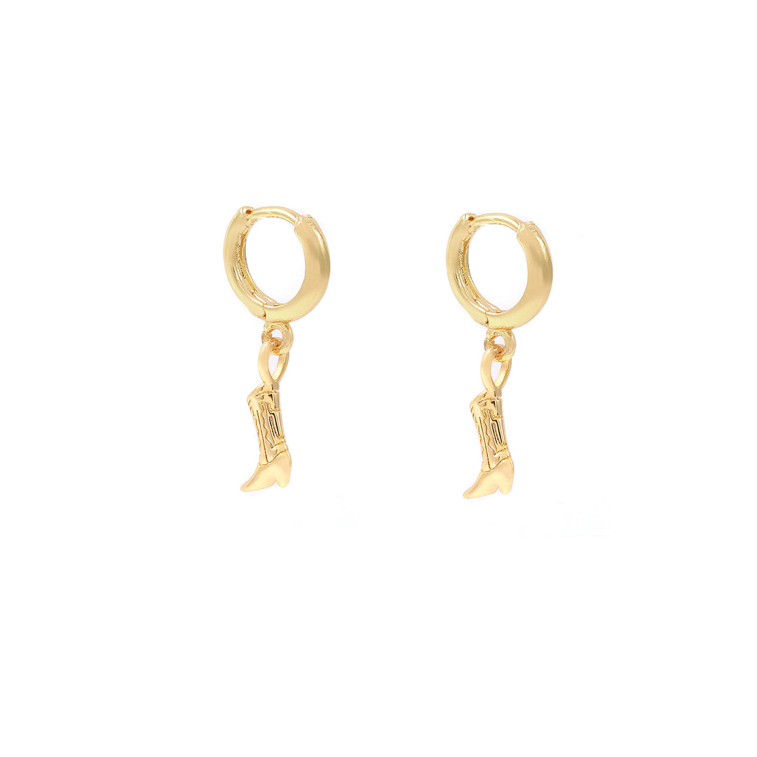Wendy - Cowboy Boot Hoops Örhängen