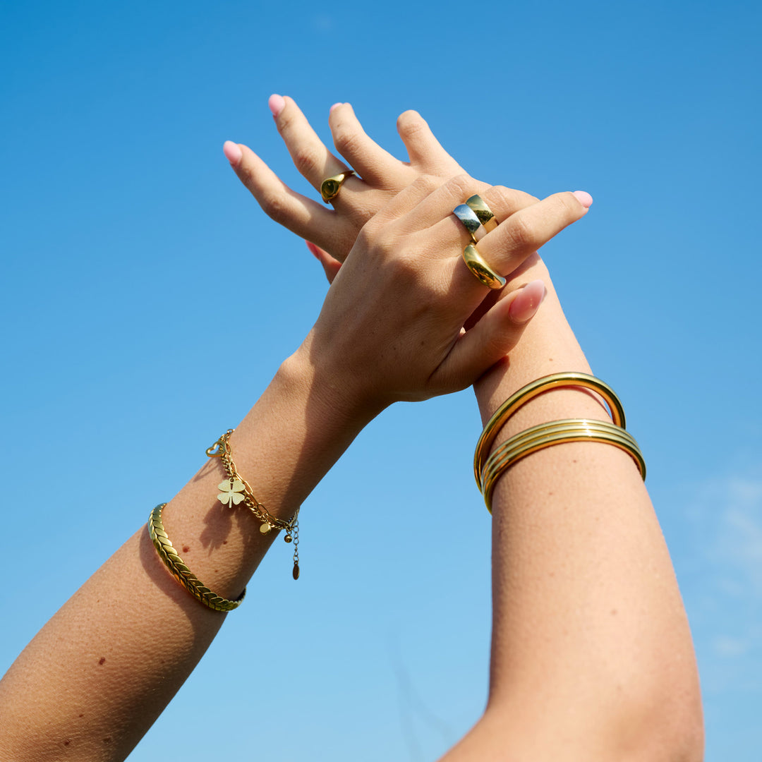 Edeline - Multi Armband Berlocker Rostfritt Stål