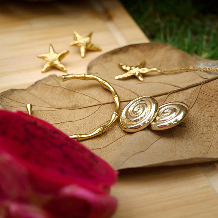 Tyra - Bambu Bangle Armband Rostfritt Stål