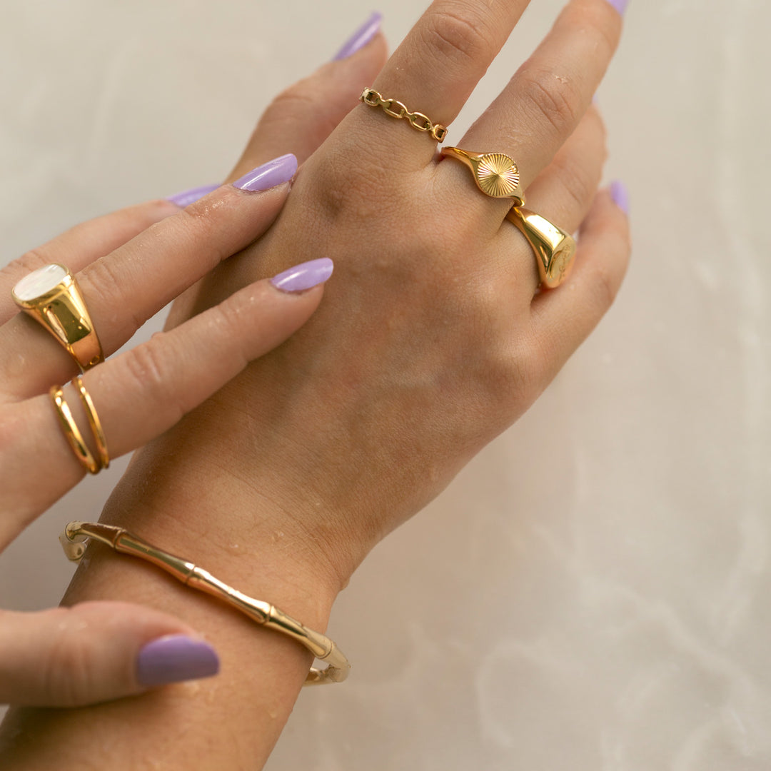 Tyra - Bambu Bangle Armband Rostfritt Stål