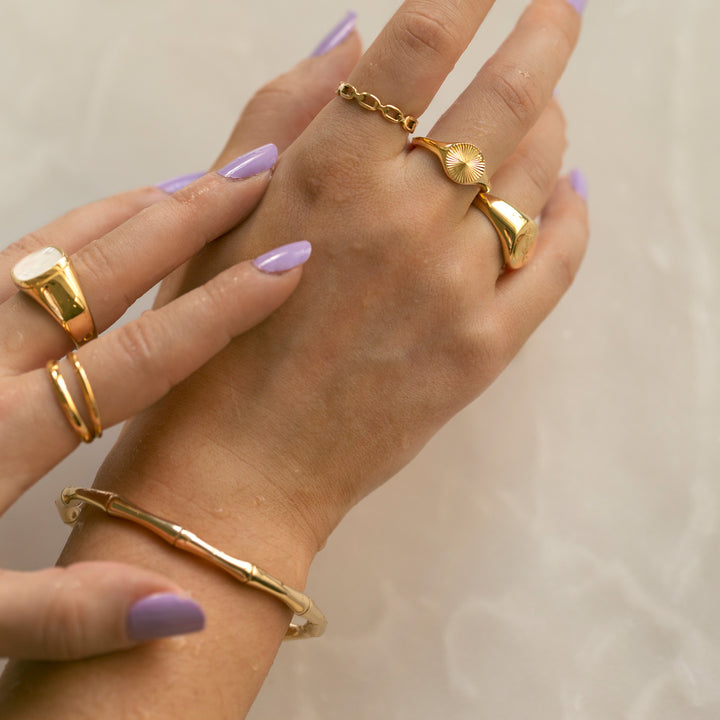 Tyra - Bambu Bangle Armband Rostfritt Stål