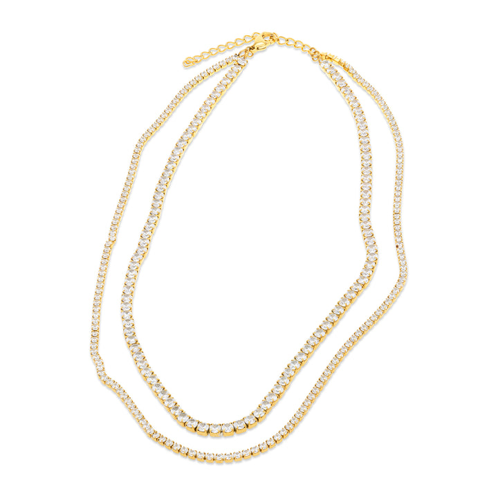 Melina - Halsband Kristall Rostfritt Stål