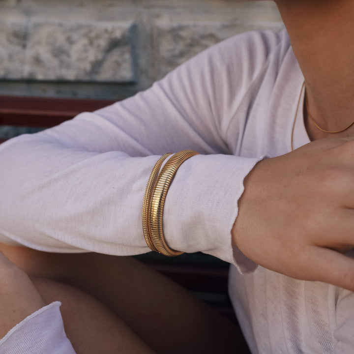 Limei - Stretch Bangle Armband Rostfritt Stål