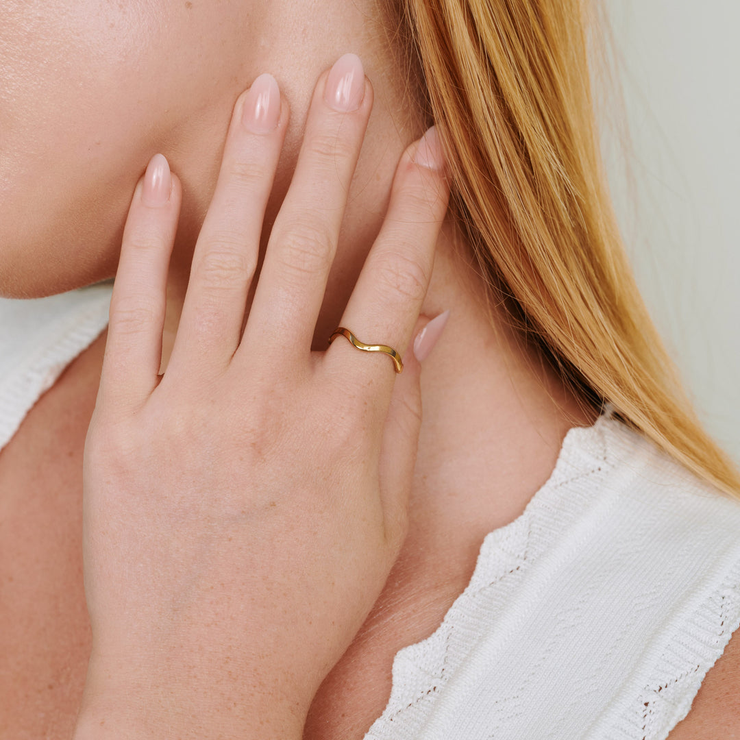 Johanna - Ring Vågig Rostfritt Stål