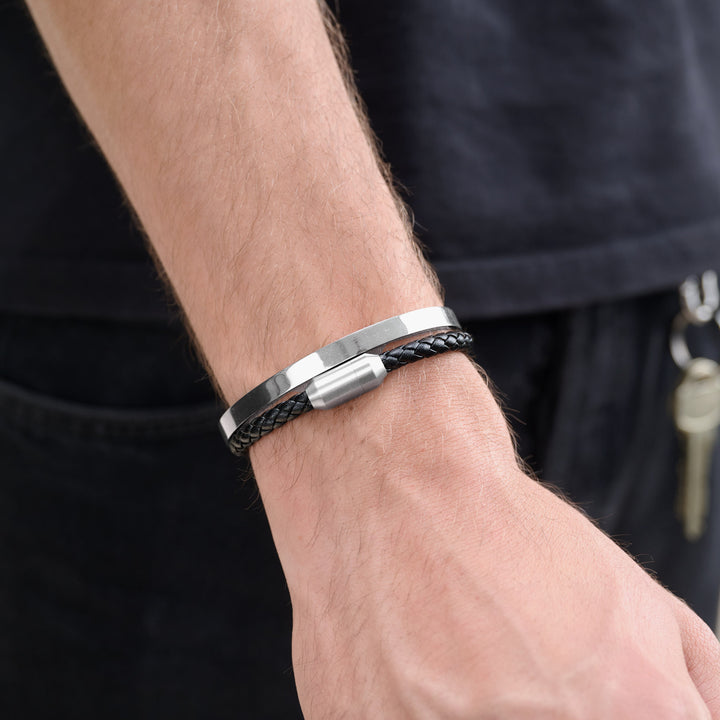 Tristan - Sleek Bangle Armband Rostfritt Stål