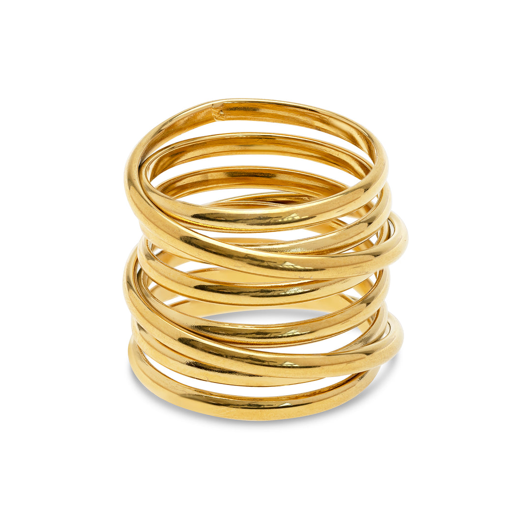 Kylie - Multi Layered Ring Rostfritt Stål