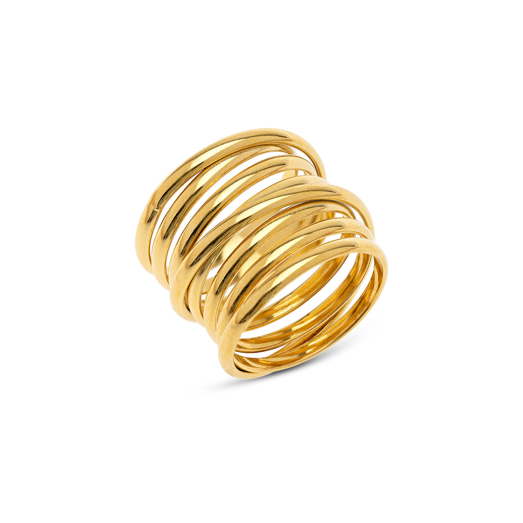 Kylie - Multi Layered Ring Rostfritt Stål