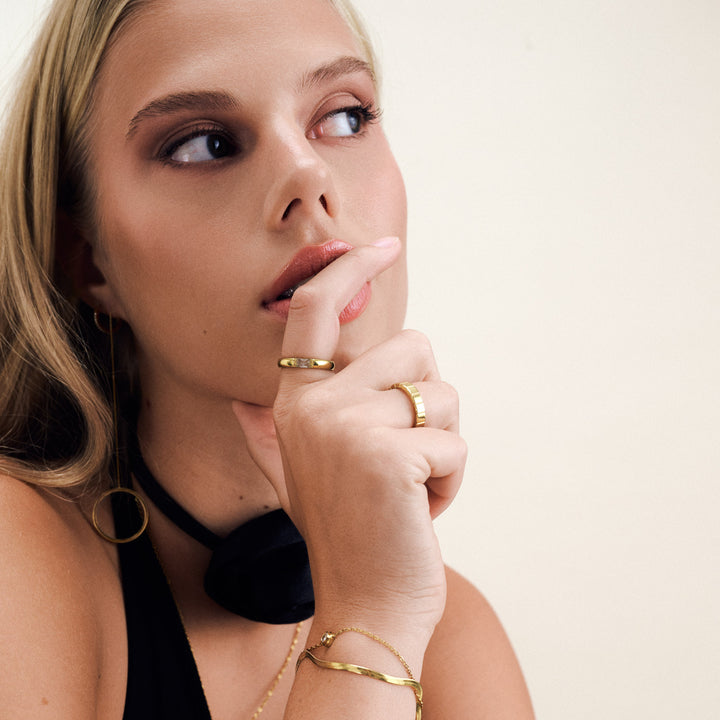 Tiril - Kedjeörhängen Cirkel Rostfritt Stål