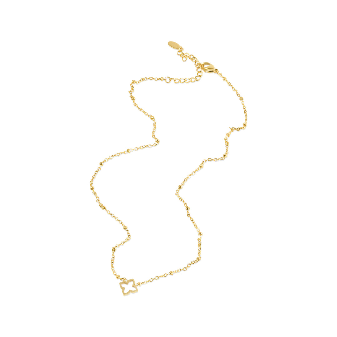 Elfrida - Halsband Klöver Rostfritt Stål