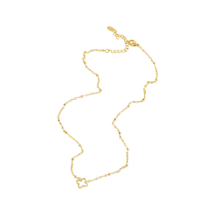 Elfrida - Halsband Klöver Rostfritt Stål