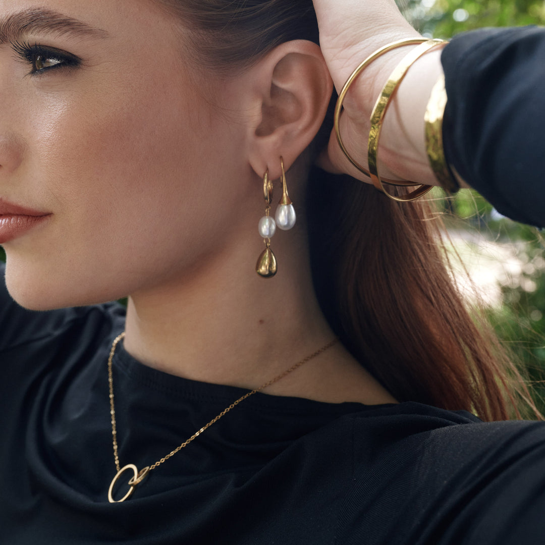 Janni - Pärlörhängen Rostfritt Stål