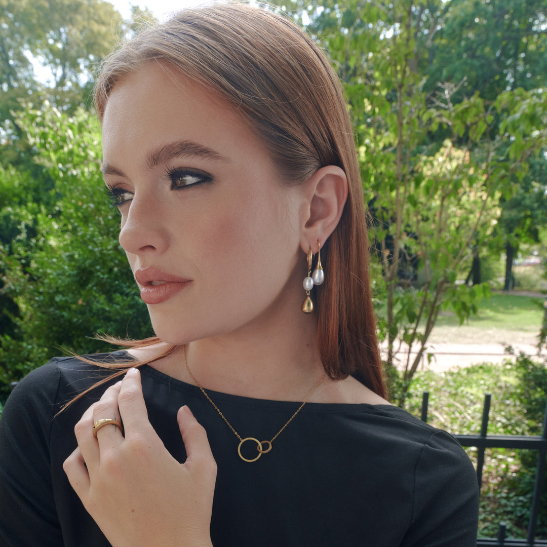 Janni - Pärlörhängen Rostfritt Stål