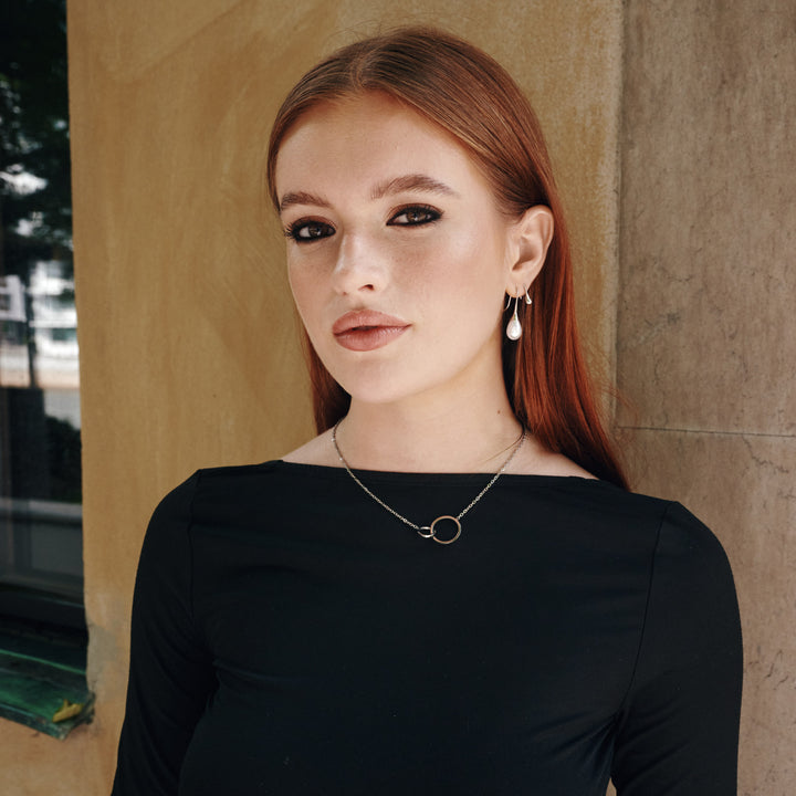 Ottilia - Örhängen Droppe Rostfritt Stål