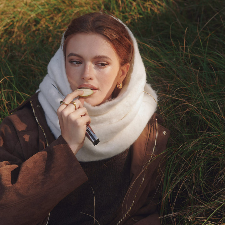 Naia - Croissant Hoops Örhängen Rostfritt Stål