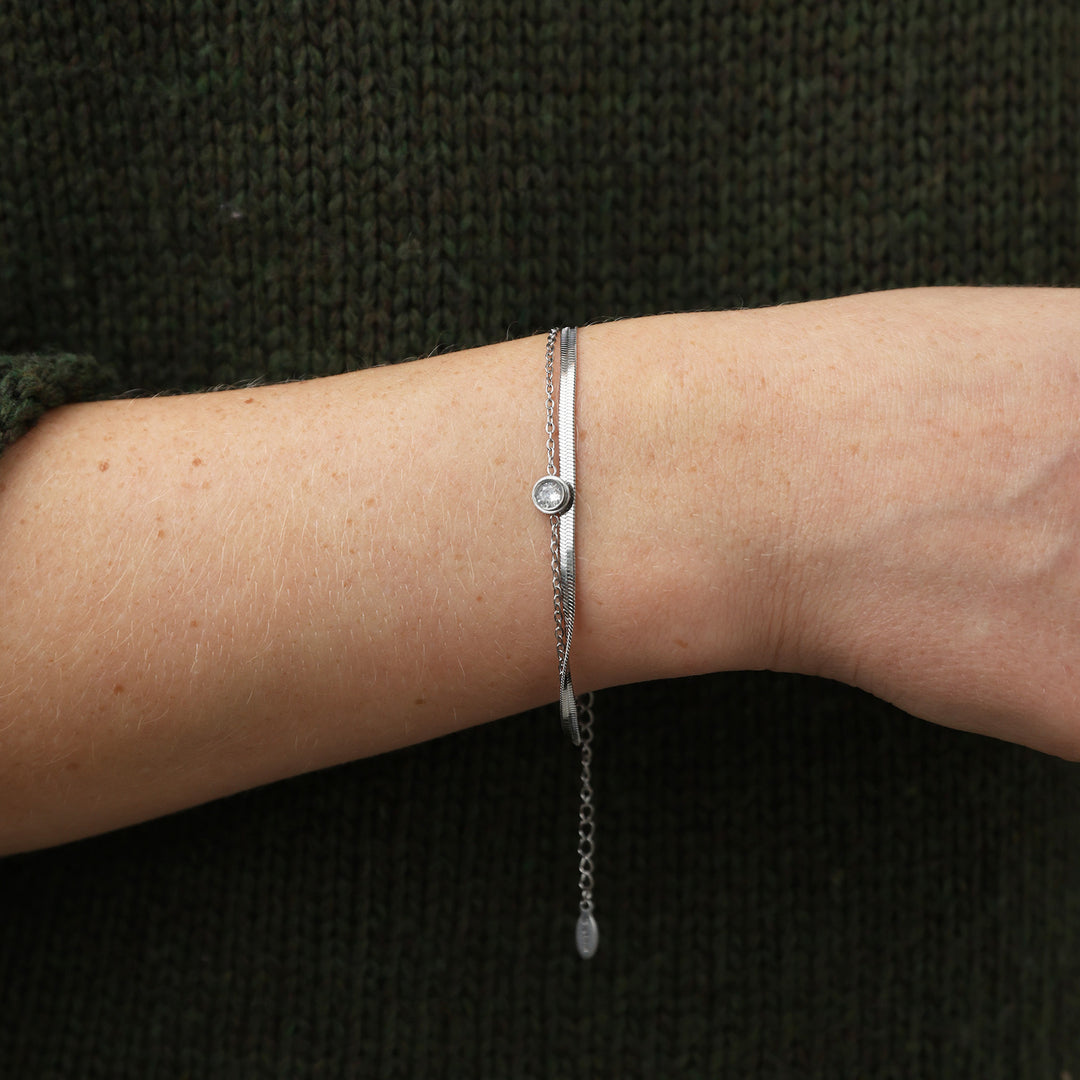 Solvej - Duo Chain Bracelet Stainless Steel