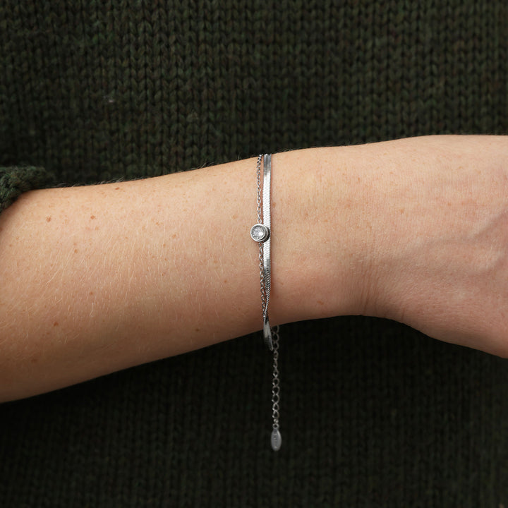 Solvej - Duo Chain Bracelet Stainless Steel
