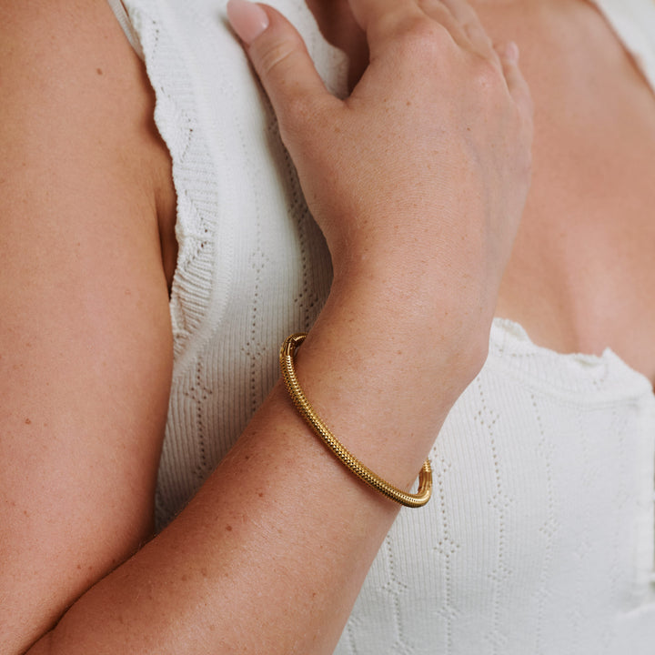 Laerke - Rundat Armband Rostfritt Stål