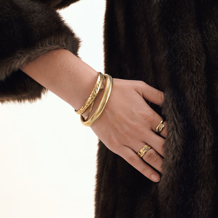 Emelyn - Crystal Ring Stainless Steel