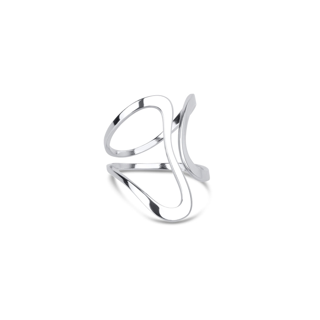 Minou - Abstrakt Ring Rostfritt Stål