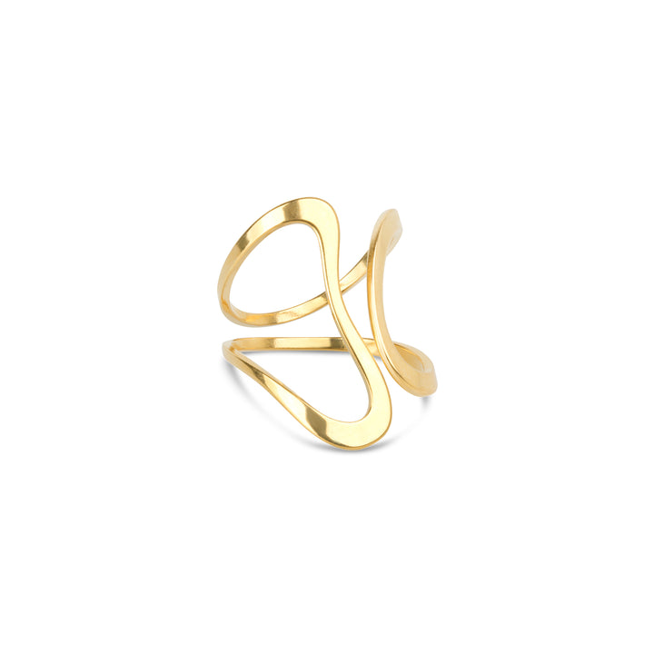 Minou - Abstrakt Ring Rostfritt Stål