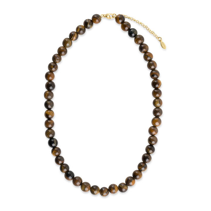 Birgit - Tiger Eye Halsband Rostfritt Stål