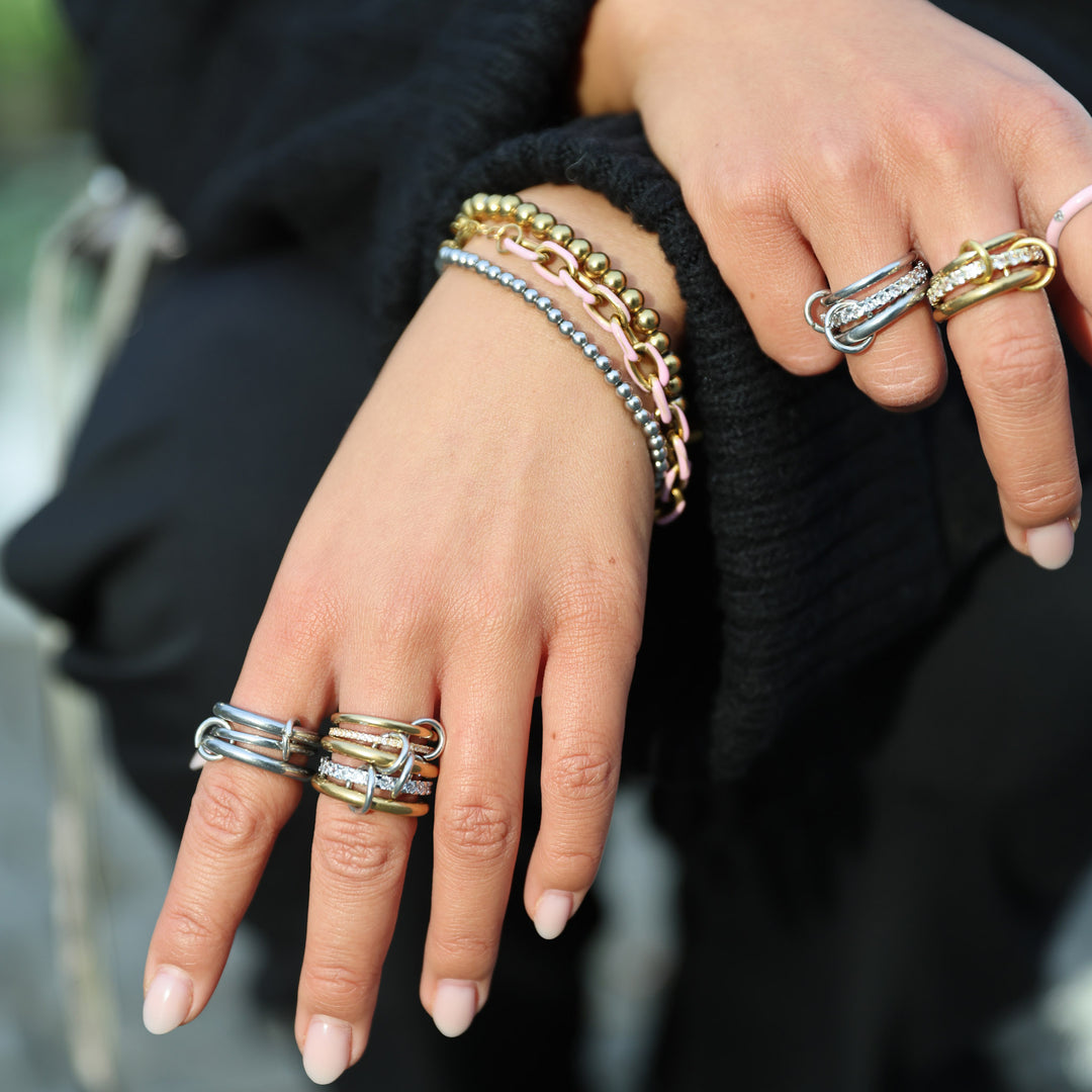 Ethel - Ringstack Kristall Rostfritt Stål