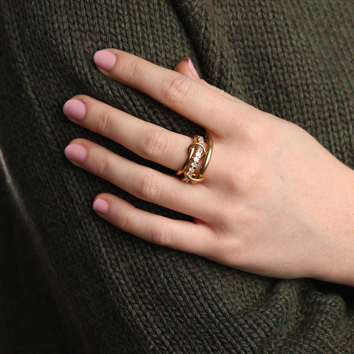 Ethel - Ringstack Kristall Rostfritt Stål