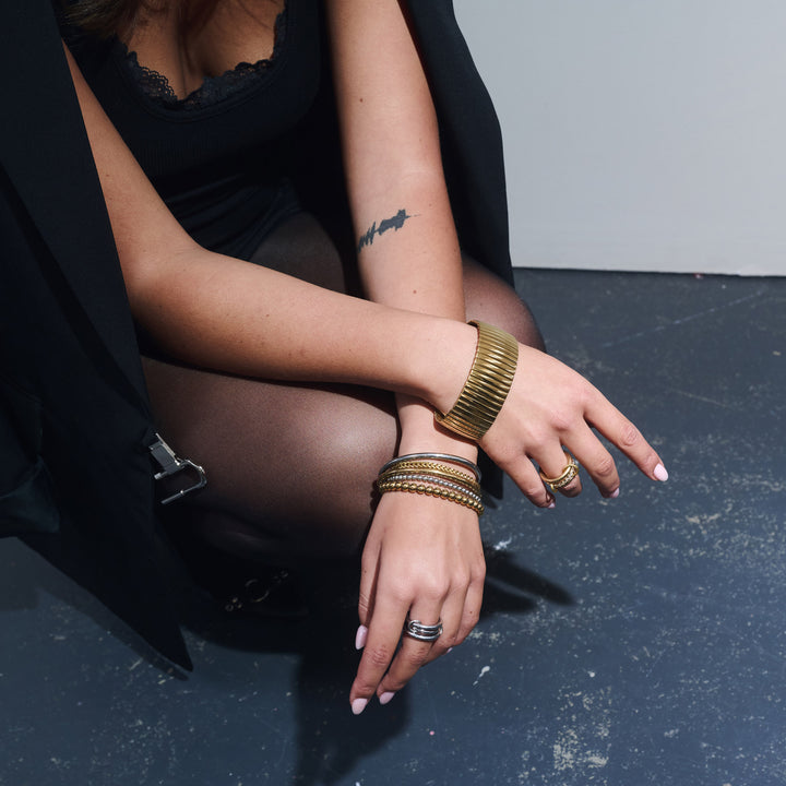 Ethel - Ringstack Kristall Rostfritt Stål